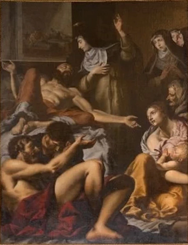 S. Caterina da Siena che guarisce i malati